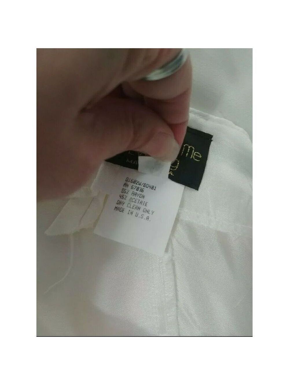 1996 Nice Vintage 90's Y2K Formal Prom Party Dress Size 3/4 Cream Classic - Picture 7 of 11